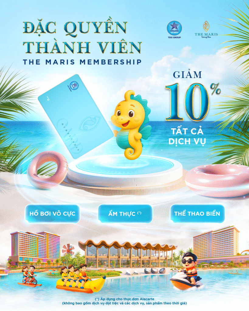 đặc quyền thẻ member tại the maris vũng tàu