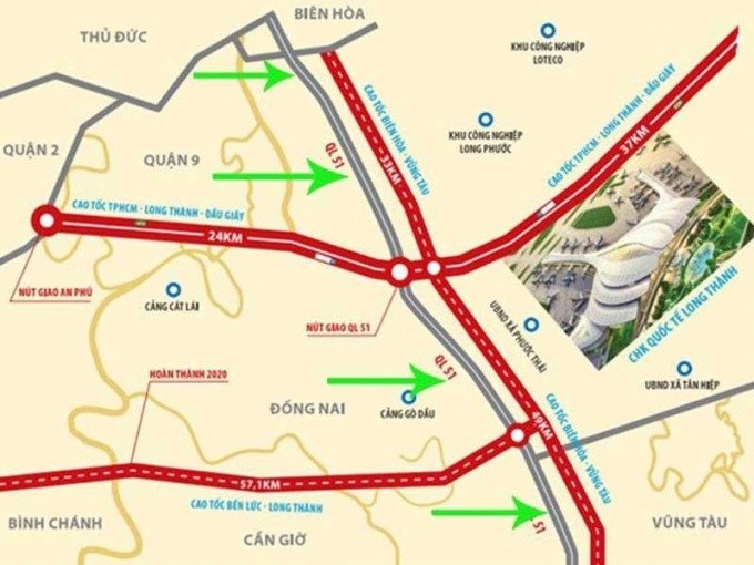 Cao tốc Biên Hòa - Vũng Tàu đi vào hoạt động giai đoạn 2025-2026. Ảnh: UBND tỉnh Bà Rịa - Vũng Tàu