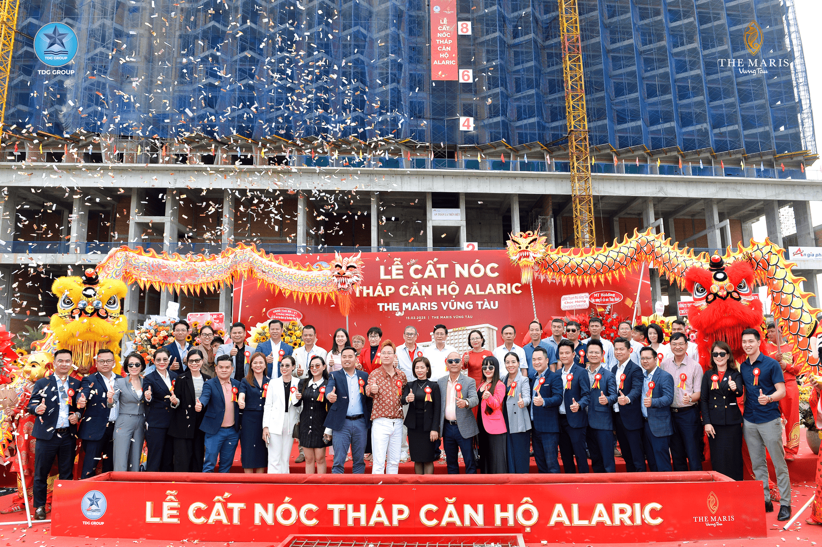 TDG Group cất nóc tháp căn hộ Alaric – niềm tự hào của The Maris Vũng Tàu