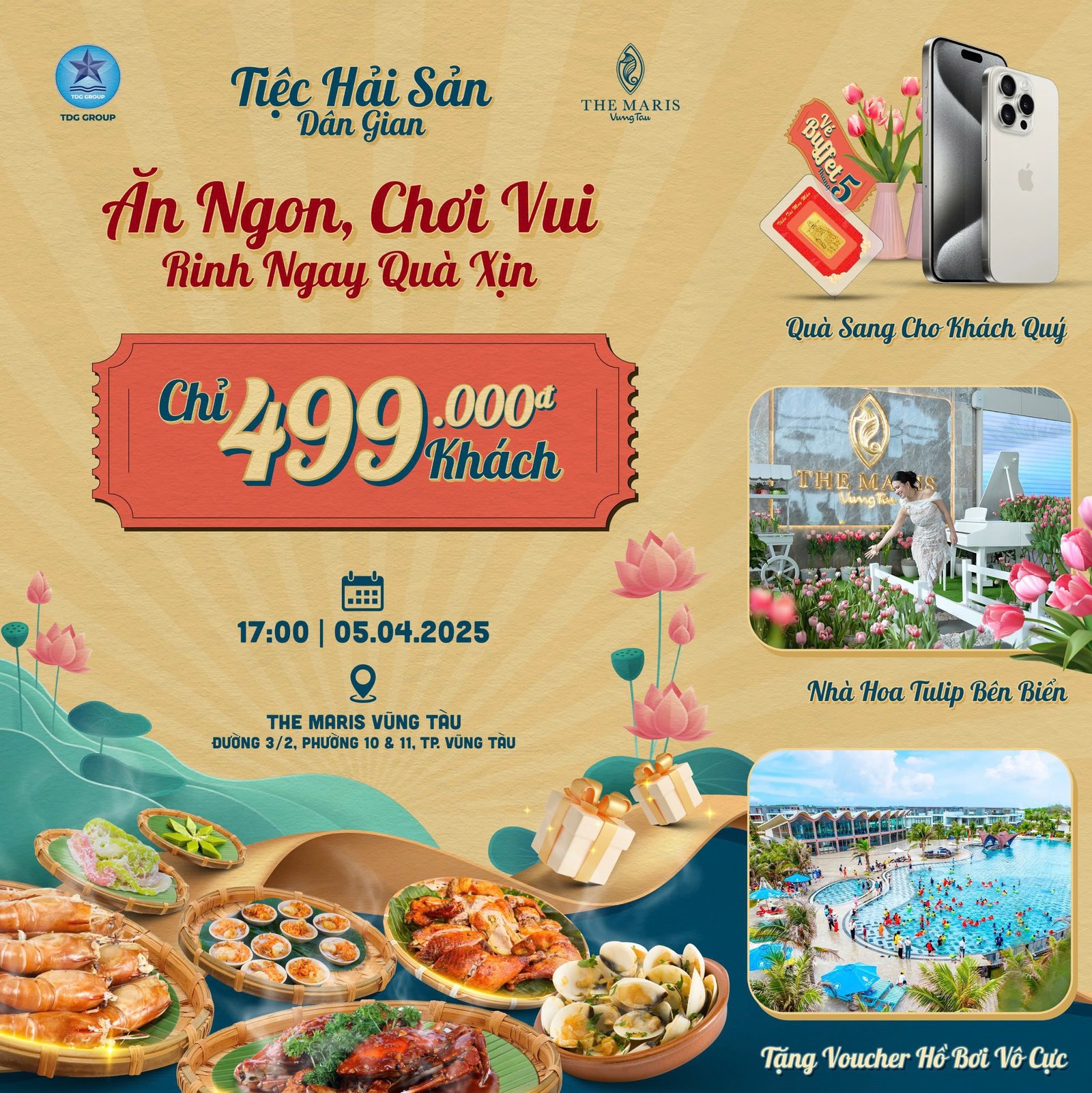CÙNG THE MARIS VŨNG TÀU THAM GIA TIỆC HẢI SẢN DÂN GIAN – TẶNG QUÀ SANG NGÀY 05.04