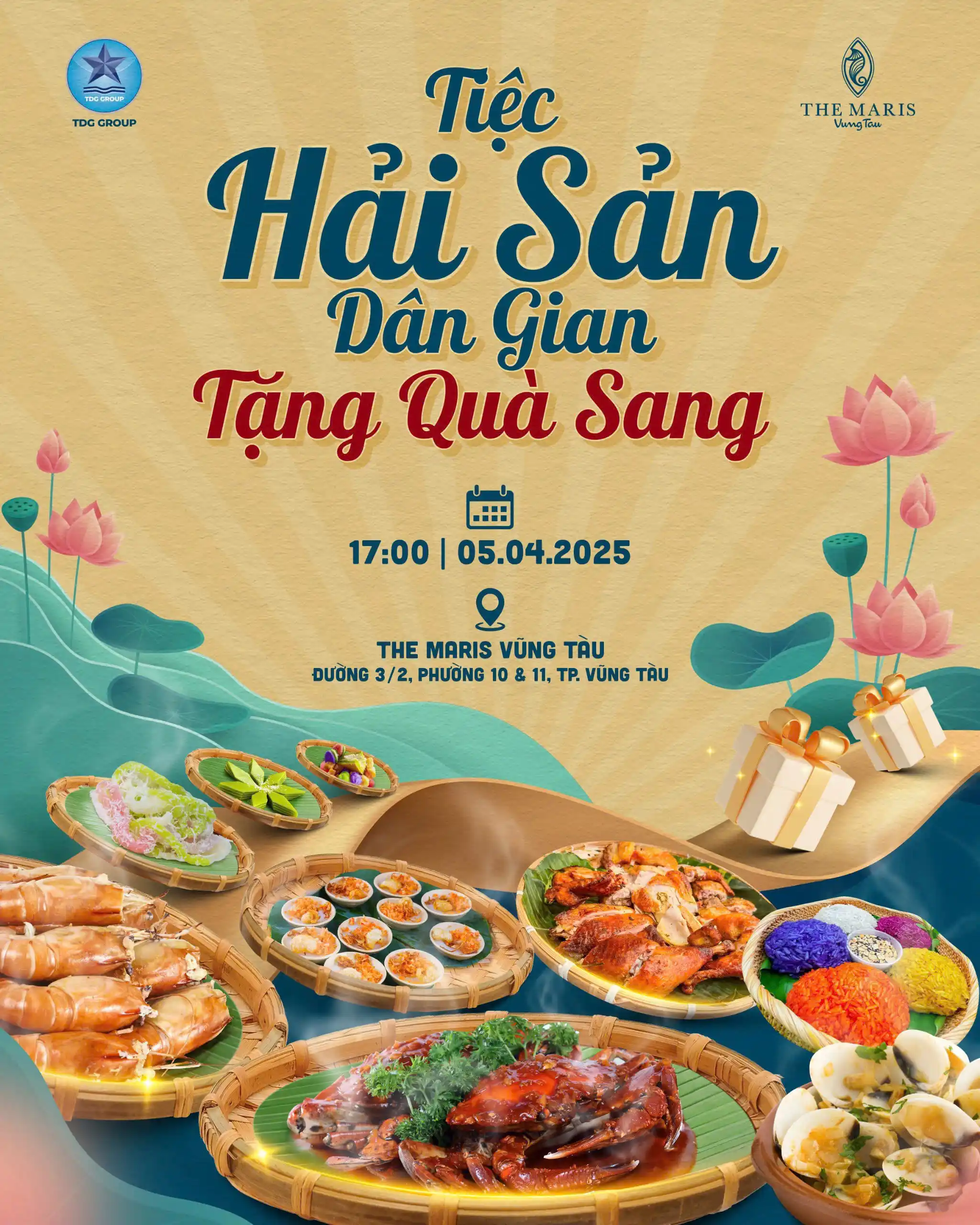 CÔNG BỐ KẾT QUẢ RÚT THĂM TRÚNG THƯỞNG ĐÊM TIỆC HẢI SẢN DÂN GIAN NGÀY 05.04 TẠI THE MARIS VŨNG TÀU