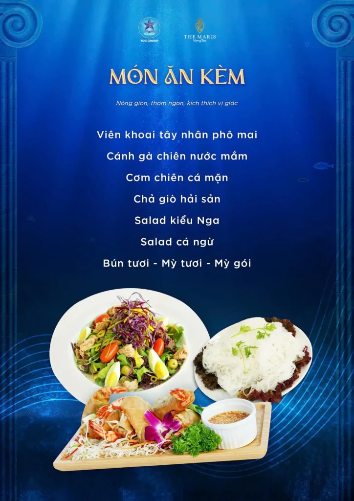 MENU ONCE UPON THE MARIS 7