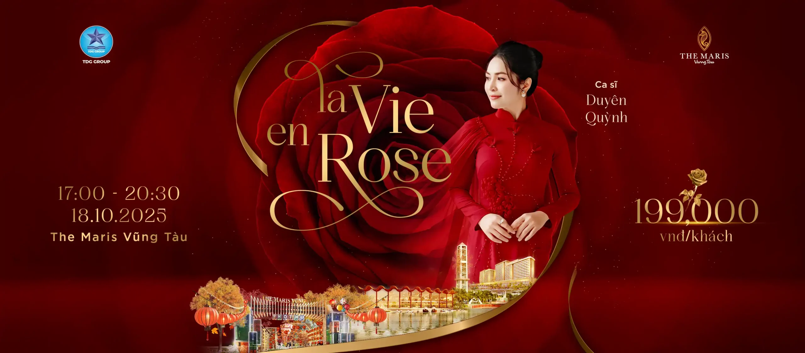  Đêm nhạc La Vie En Rose cùng giọng ca Duyên Quỳnh và nhận chậu hoa hồng rực rỡ dành riêng cho phái đẹp