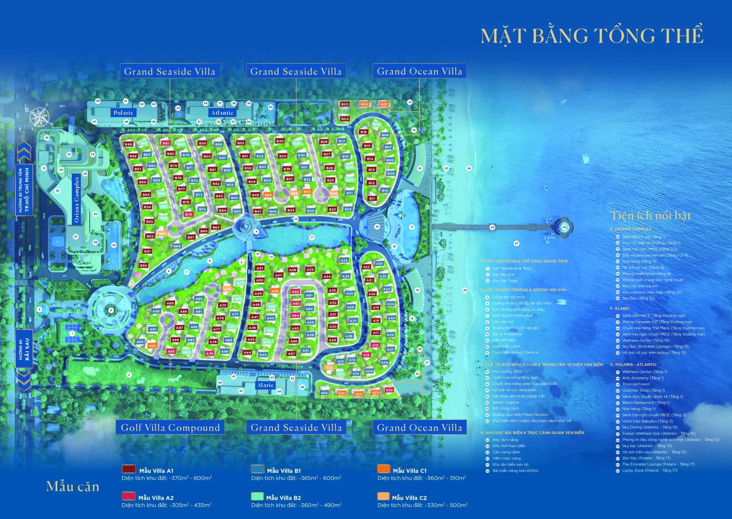 MẶT BẰNG TỔNG THỂ VÀ TIỆN ÍCH THE MARIS VŨNG TÀU